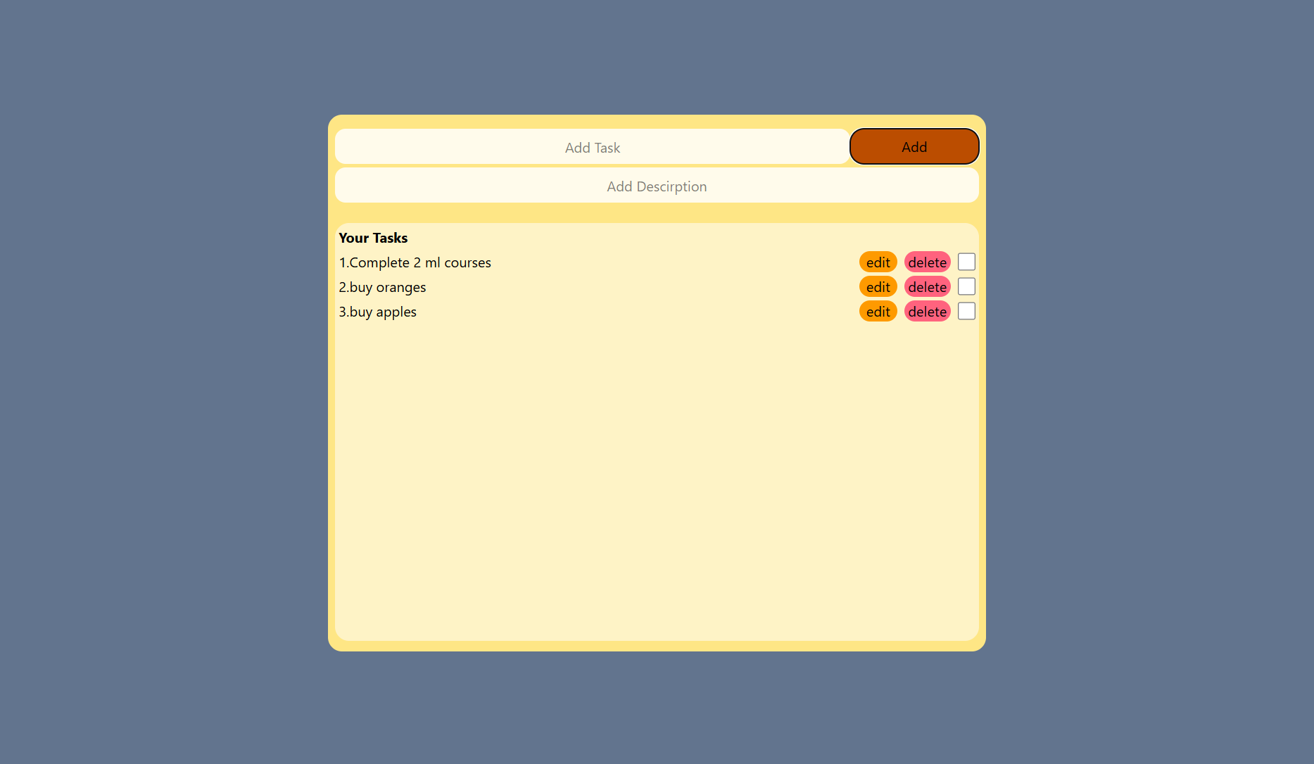 Todo App – Full Stack Task Manager screenshot 1